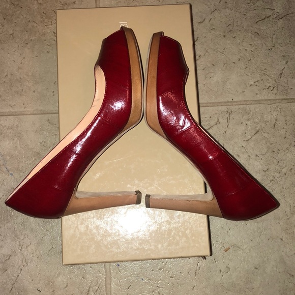 Sergio Rossi Pelle Anguilla red heels - Picture 3 of 6